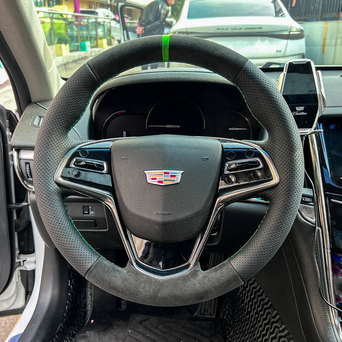 Griffowl Italian Alcantara & Genuine Leather Steering Wheel Wraps