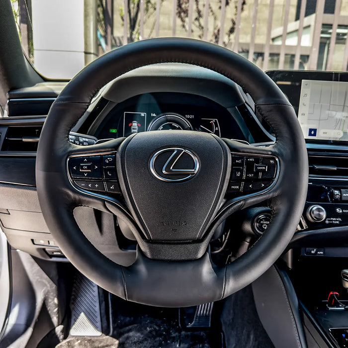 Griffowl Premium Genuine Leather Steering Wheel Wraps