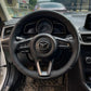 Griffowl Premium Genuine Leather Steering Wheel Wraps