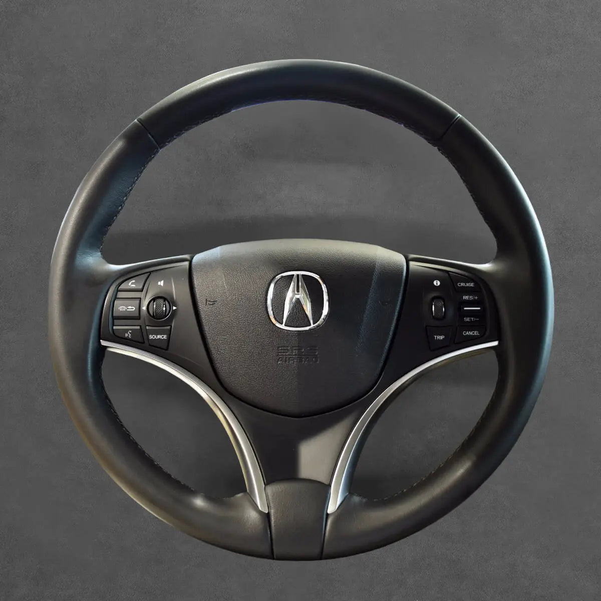 Griffowl Steering Wheel Cover for Personalized SUV Acura MDX 2014-2020. Perfect grip with our steering wheel wrap and custom interior touch.