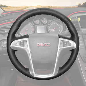 Griffowl Steering Wheel Cover for Personalized SUV GMC Terrain 2010-2017. Perfect grip with our steering wheel wrap and custom interior touch.