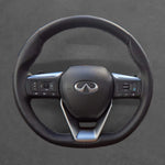 Griffowl Steering Wheel Cover for Personalized SUV Infiniti QX60 2021-2025. Perfect grip with our steering wheel wrap and custom interior touch.