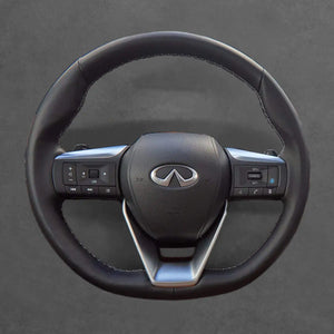Griffowl Steering Wheel Cover for Personalized SUV Infiniti QX60 2021-2025. Perfect grip with our steering wheel wrap and custom interior touch.