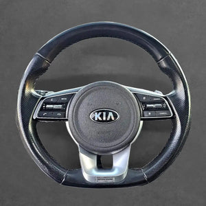 Griffowl Steering Wheel Cover for Personalized SUV Kia Sportage SX 4 GT-Line 2018-2022. Elevate your interior with Griffowl's wrap and stitch kit.