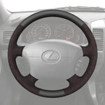 Griffowl Steering Wheel Cover for Personalized SUV Lexus GX470 LX470 2003-2009. For refined interior upgrades using our wrap and stitch kit.