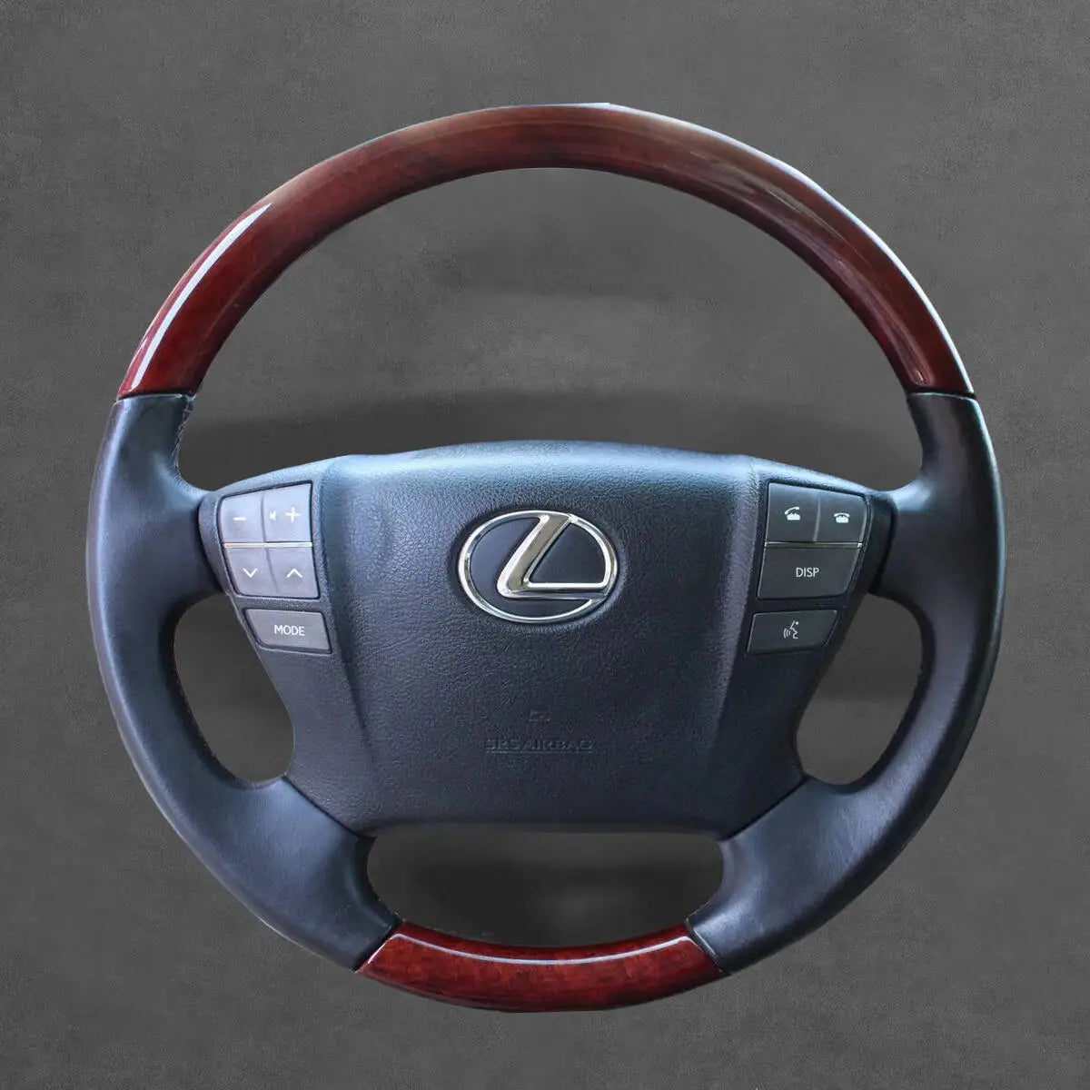 Griffowl Steering Wheel Cover for Personalized SUV Lexus LX570 2008 2009 2010 2011. Hand-sewn kit for drivers seeking precision and comfort.
