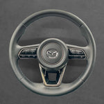 Griffowl Steering Wheel Cover for Personalized SUV Mazda CX-70 CX70 CX-90 CX90 CX-60 CX60 2022-2025. Hand-sewn DIY kit blends grip, function, and style inside.