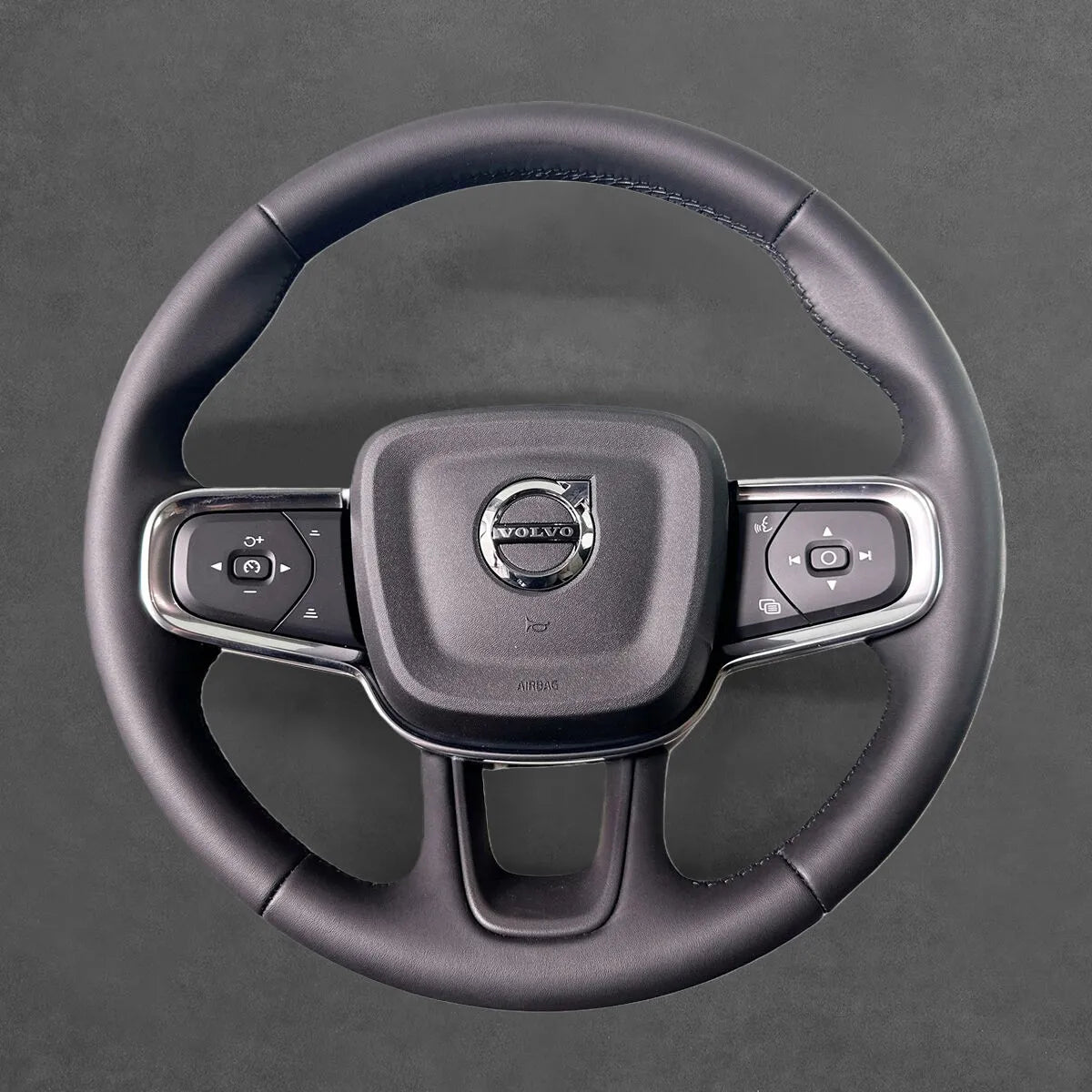 Griffowl Steering Wheel Cover for Personalized SUV Volvo XC40 2018-2025. Perfect grip with our steering wheel wrap and custom interior touch.