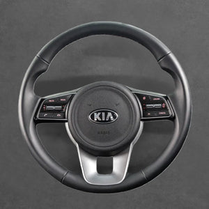 Griffowl Steering Wheel Cover for Personalized SUV Kia Sportage 4 2018-2022. Perfect grip with our steering wheel wrap and custom interior touch.