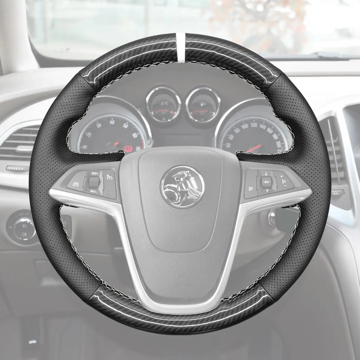 Griffowl Steering Wheel Cover for Tailored Coupe Holden Cascada 2015-2017. Perfect grip with our steering wheel wrap and custom interior touch.