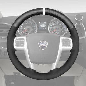 Griffowl Steering Wheel Cover for Tailored Coupe Lancia Flavia 2012-2014. Perfect grip with our steering wheel wrap and custom interior touch.