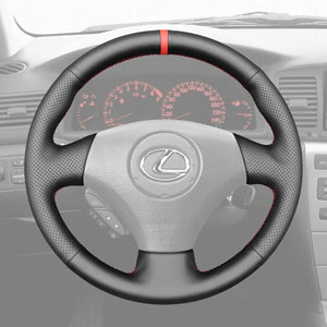 Griffowl Steering Wheel Cover for Tailored Coupe Lexus SC430 SC 430 2001-2010. Griffowl's interior mod with hand-sewn DIY steering wheel kit.