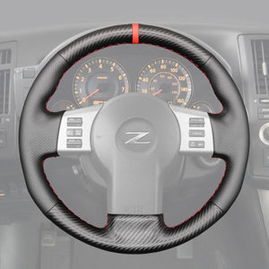 Griffowl Steering Wheel Cover for Tailored Coupe Nissan 350Z 2002-2009. Perfect grip with our steering wheel wrap and custom interior touch.