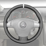 Griffowl Steering Wheel Cover for Tailored Coupe Opel GT 2007-2010. DIY kit includes hand-sewn wrap for luxury interior mods.