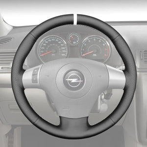 Griffowl Steering Wheel Cover for Tailored Coupe Opel GT 2007-2010. DIY kit includes hand-sewn wrap for luxury interior mods.