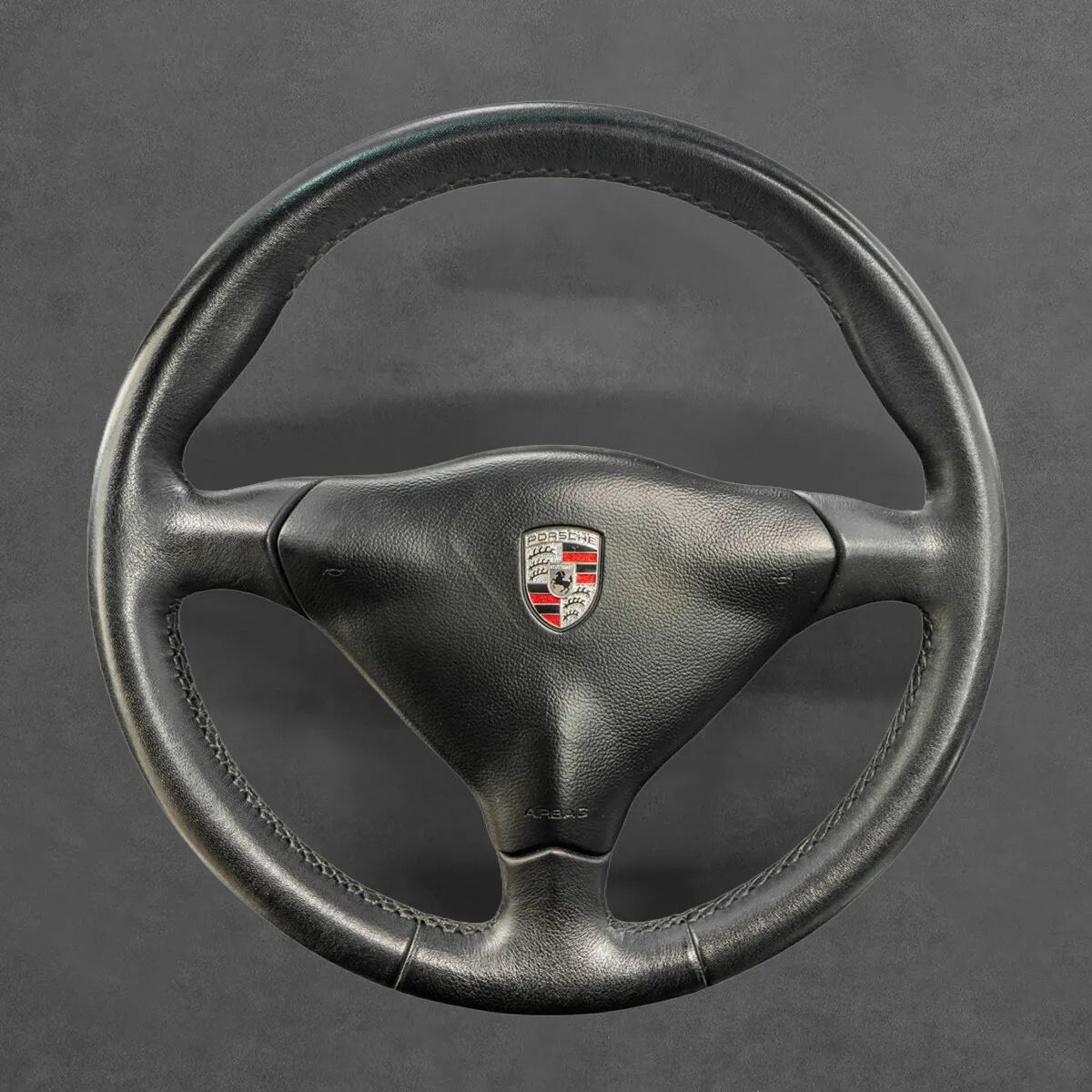 Griffowl Steering Wheel Cover for Tailored Coupe Porsche 911 Turbo 996 2001-2004. For refined interior upgrades using our wrap and stitch kit.