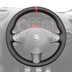 Griffowl Steering Wheel Cover for Bespoke Hatchback Alfa Romeo 147 GT 2000-2010. For refined interior upgrades using our wrap and stitch kit.