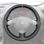Griffowl Steering Wheel Cover for Bespoke Hatchback Alfa Romeo 147 Multi-Function 2000-2010. Elevate your interior with Griffowl's wrap and stitch kit.