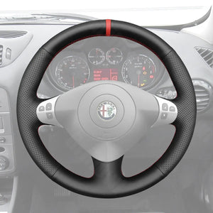 Griffowl Steering Wheel Cover for Bespoke Hatchback Alfa Romeo 147 Multi-Function 2000-2010. Elevate your interior with Griffowl's wrap and stitch kit.