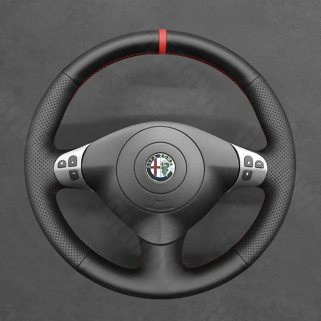 Griffowl Steering Wheel Cover for Bespoke Hatchback Alfa Romeo 147 Multi-Function 2000-2010. Elevate your interior with Griffowl's wrap and stitch kit.