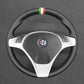 Griffowl Steering Wheel Cover for Bespoke Hatchback Alfa Romeo MiTo Giulietta 2008-2015. Elevate your interior with Griffowl's wrap and stitch kit.