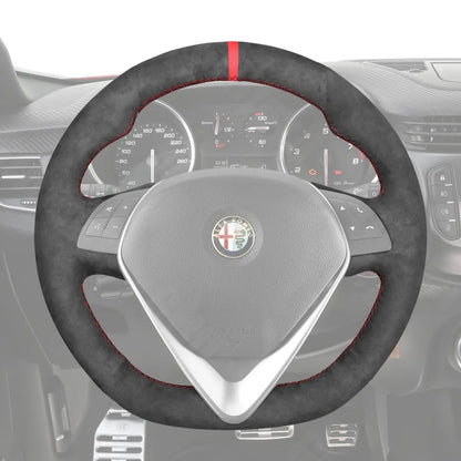 Griffowl Steering Wheel Cover for Bespoke Hatchback Alfa Romeo MiTo Giulietta 2014-2020 Circle Steering Wheel. Turn every drive into a luxury experience.