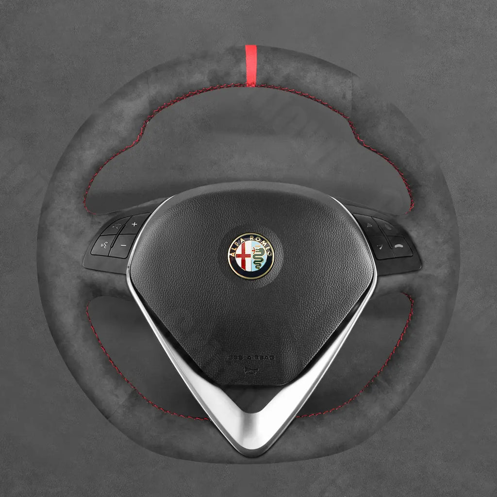 Griffowl Steering Wheel Cover for Bespoke Hatchback Alfa Romeo MiTo Giulietta 2014-2020 Circle Steering Wheel. Turn every drive into a luxury experience.