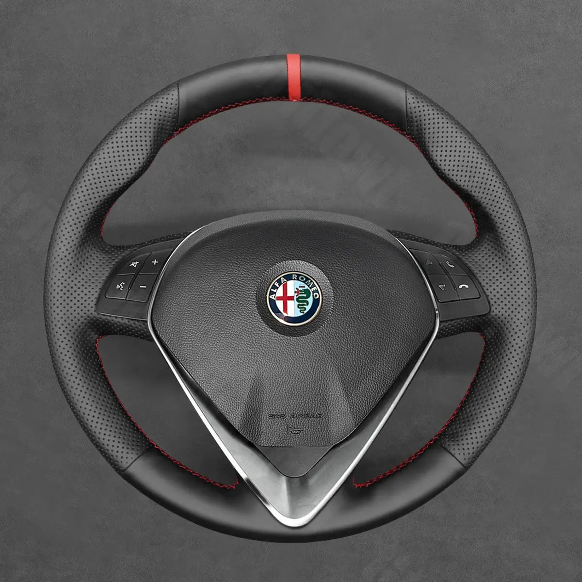 Griffowl Steering Wheel Cover for Bespoke Hatchback Alfa Romeo MiTo Giulietta 2014-2020 Circle Steering Wheel. Turn every drive into a luxury experience.