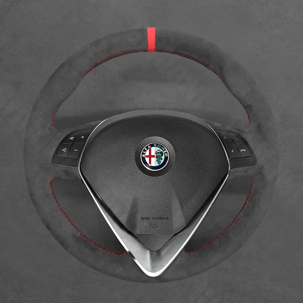 Griffowl Steering Wheel Cover for Bespoke Hatchback Alfa Romeo MiTo Giulietta 2014-2020 Circle Steering Wheel. Turn every drive into a luxury experience.