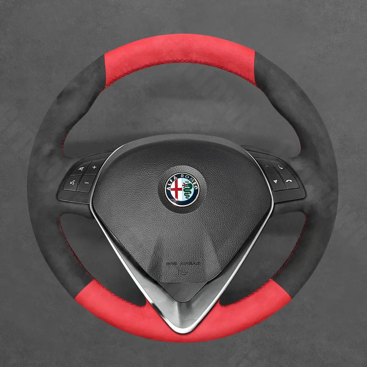 Griffowl Steering Wheel Cover for Bespoke Hatchback Alfa Romeo MiTo Giulietta 2014-2020 Circle Steering Wheel. Turn every drive into a luxury experience.