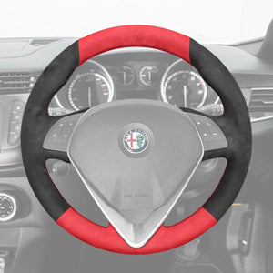 Griffowl Steering Wheel Cover for Bespoke Hatchback Alfa Romeo MiTo Giulietta 2014-2020 Circle Steering Wheel. Turn every drive into a luxury experience.