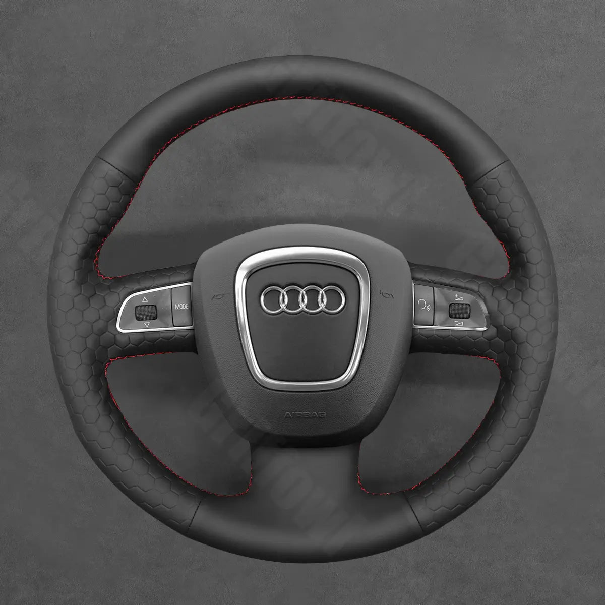 Griffowl Steering Wheel Cover for Bespoke Hatchback Audi A3 8P 2006-2013. Perfect grip with our steering wheel wrap and custom interior touch.