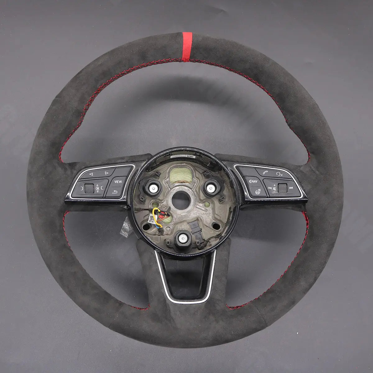 Griffowl Steering Wheel Cover for Bespoke Hatchback Audi A3 8V 8Y 2017-2022. Perfect grip with our steering wheel wrap and custom interior touch.