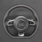 Griffowl Steering Wheel Cover for Bespoke Hatchback Audi RS 3 8P 2011-2013. Perfect grip with our steering wheel wrap and custom interior touch.