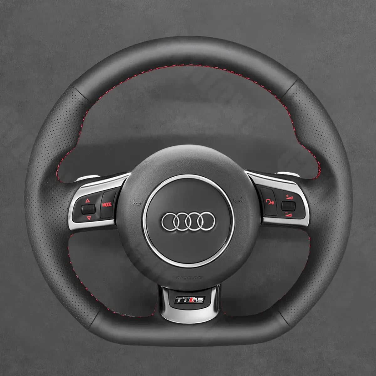 Griffowl Steering Wheel Cover for Bespoke Hatchback Audi RS 3 8P 2011-2013. Perfect grip with our steering wheel wrap and custom interior touch.