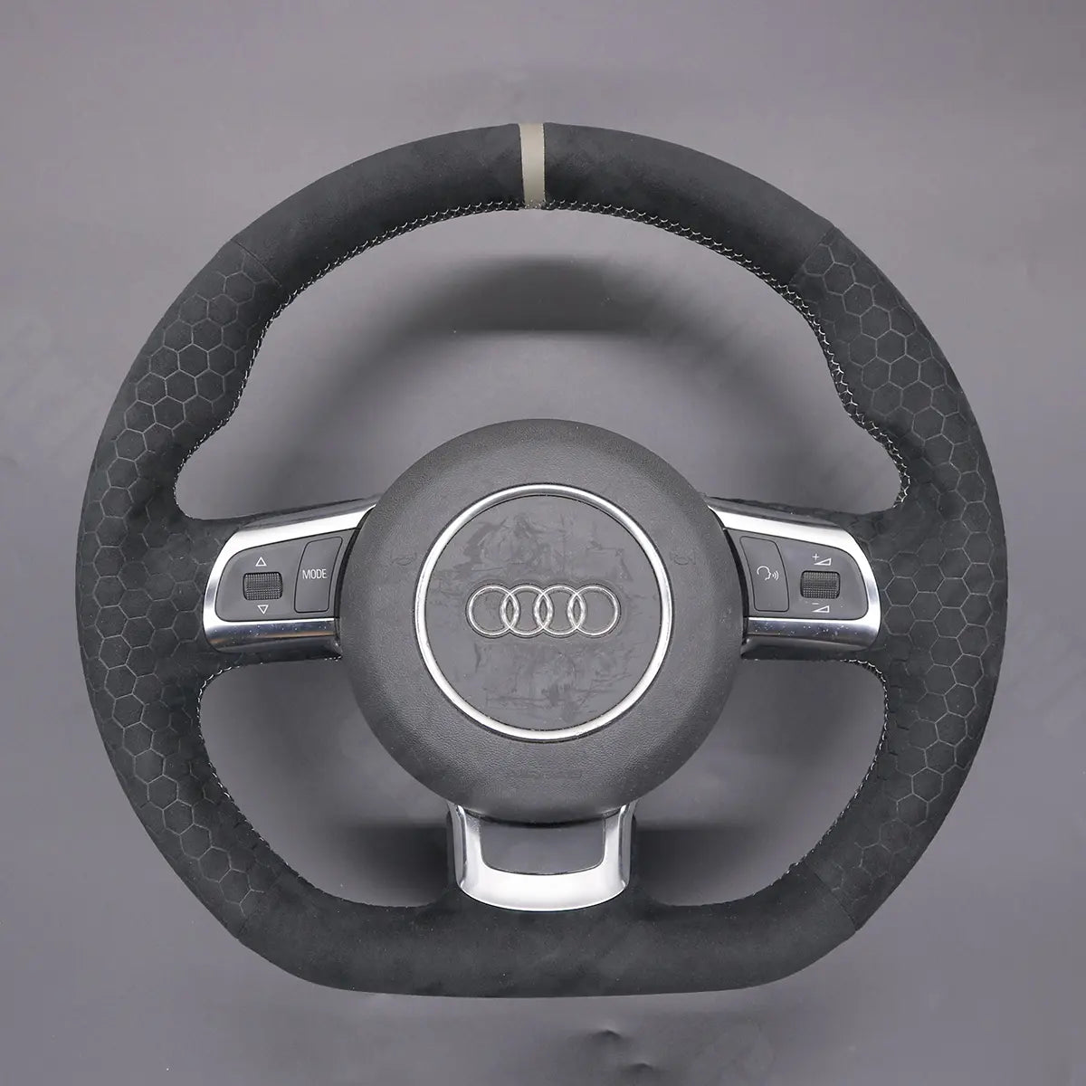 Griffowl Steering Wheel Cover for Bespoke Hatchback Audi RS 3 8P 2011-2013. Perfect grip with our steering wheel wrap and custom interior touch.