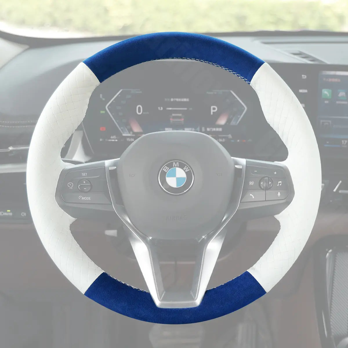 Griffowl Steering Wheel Cover for Bespoke Hatchback BMW 1 Series 2 Series U06 2022-2025. Elevate your interior with Griffowl's wrap and stitch kit.