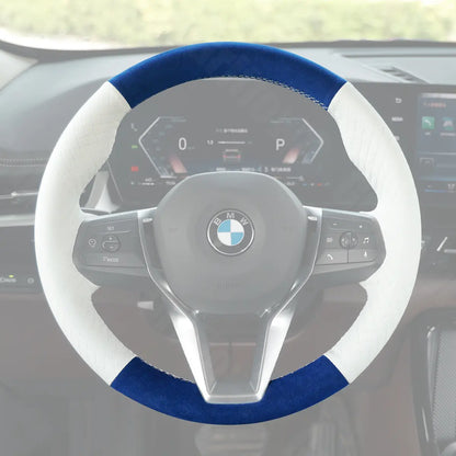 Griffowl Steering Wheel Cover for Bespoke Hatchback BMW 1 Series 2 Series U06 2022-2025. Elevate your interior with Griffowl's wrap and stitch kit.