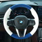 Griffowl Steering Wheel Cover for Bespoke Hatchback BMW 1 Series 2 Series U06 2022-2025. Elevate your interior with Griffowl's wrap and stitch kit.