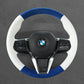Griffowl Steering Wheel Cover for Bespoke Hatchback BMW 1 Series 2 Series U06 2022-2025. Elevate your interior with Griffowl's wrap and stitch kit.