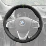 Griffowl Steering Wheel Cover for Bespoke Hatchback BMW 2 Series F45 F46 2014-2022. Hand-sewn kit for drivers seeking precision and comfort.