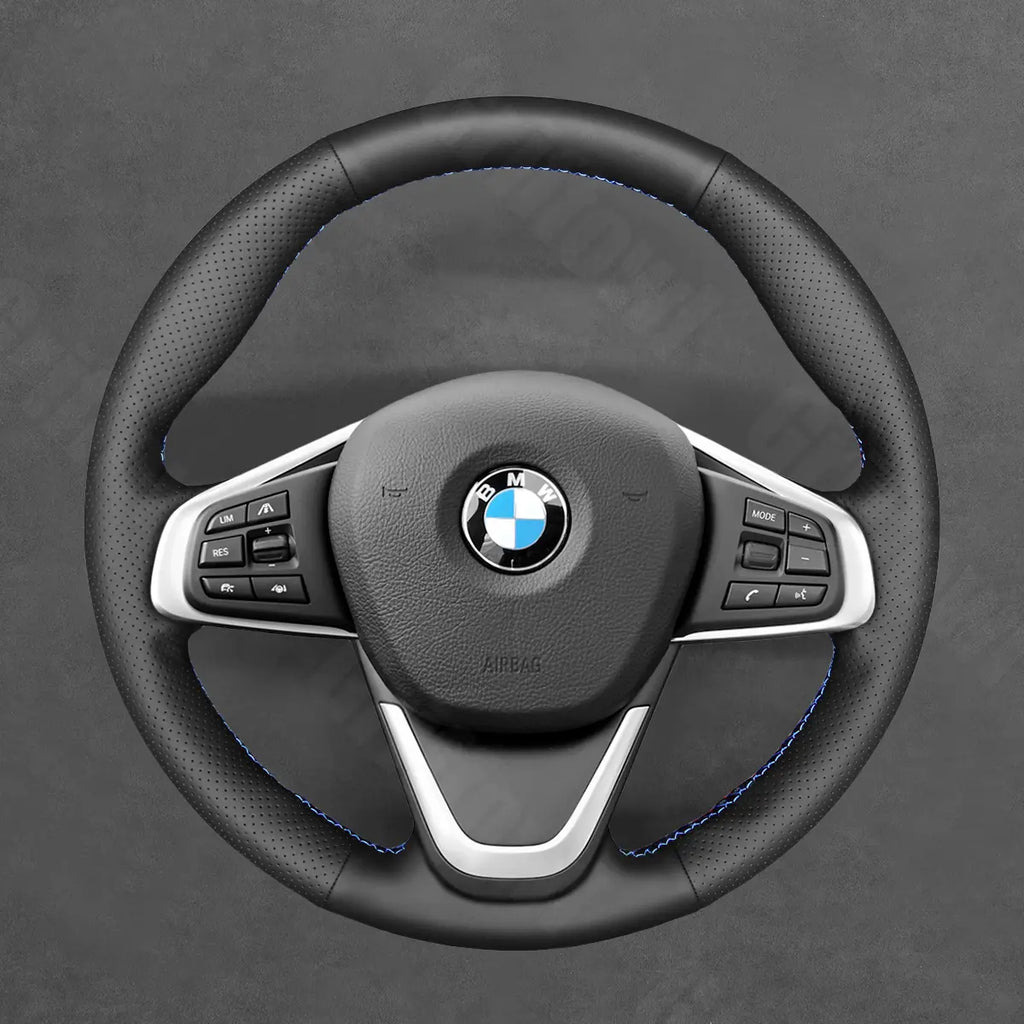 Griffowl Steering Wheel Cover for Bespoke Hatchback BMW 2 Series F45 F46 2014-2022. Hand-sewn kit for drivers seeking precision and comfort.
