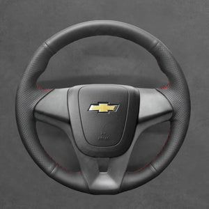 Griffowl Steering Wheel Cover for Bespoke Hatchback Chevrolet Chevy Cruze 2011-2015. Hand-sewn kit for drivers seeking precision and comfort.
