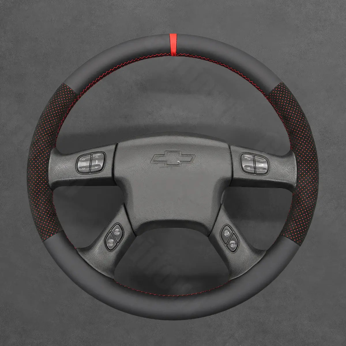 Griffowl Steering Wheel Cover for Bespoke Hatchback Chevrolet Chevy Express 2003-2009. Elevate your interior with Griffowl's wrap and stitch kit.
