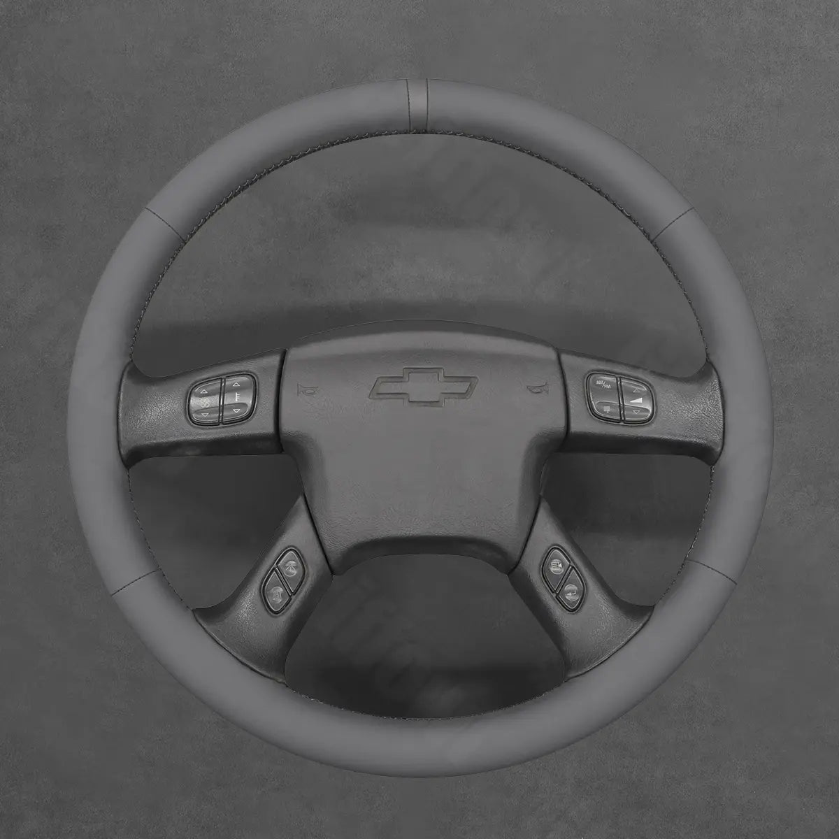 Griffowl Steering Wheel Cover for Bespoke Hatchback Chevrolet Chevy Express 2003-2009. Elevate your interior with Griffowl's wrap and stitch kit.
