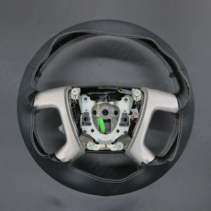 Griffowl Steering Wheel Cover for Bespoke Hatchback Chevrolet Chevy Express 2010-2019. Elevate your interior with Griffowl's wrap and stitch kit.
