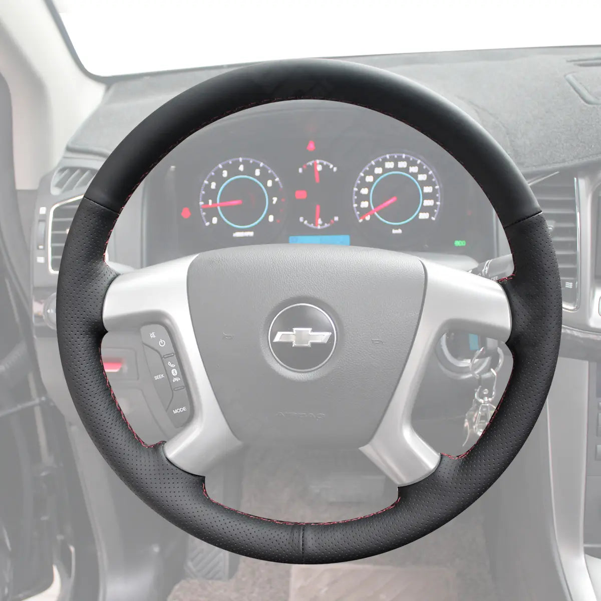Griffowl Steering Wheel Cover for Bespoke Hatchback Chevrolet Chevy Express 2010-2019. Elevate your interior with Griffowl's wrap and stitch kit.

