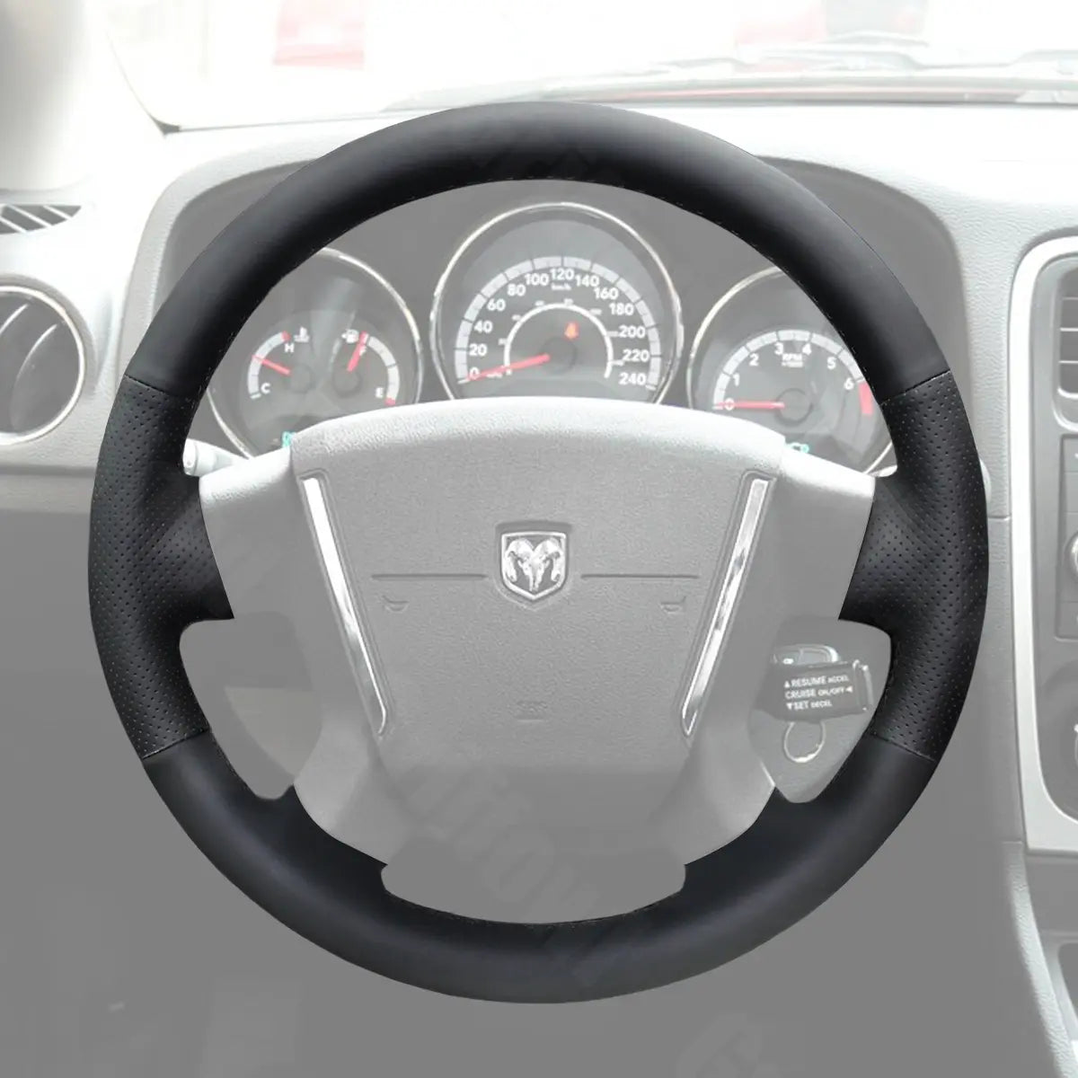 Griffowl Steering Wheel Cover for Bespoke Hatchback Dodge Caliber 2008-2011. Perfect grip with our steering wheel wrap and custom interior touch.
