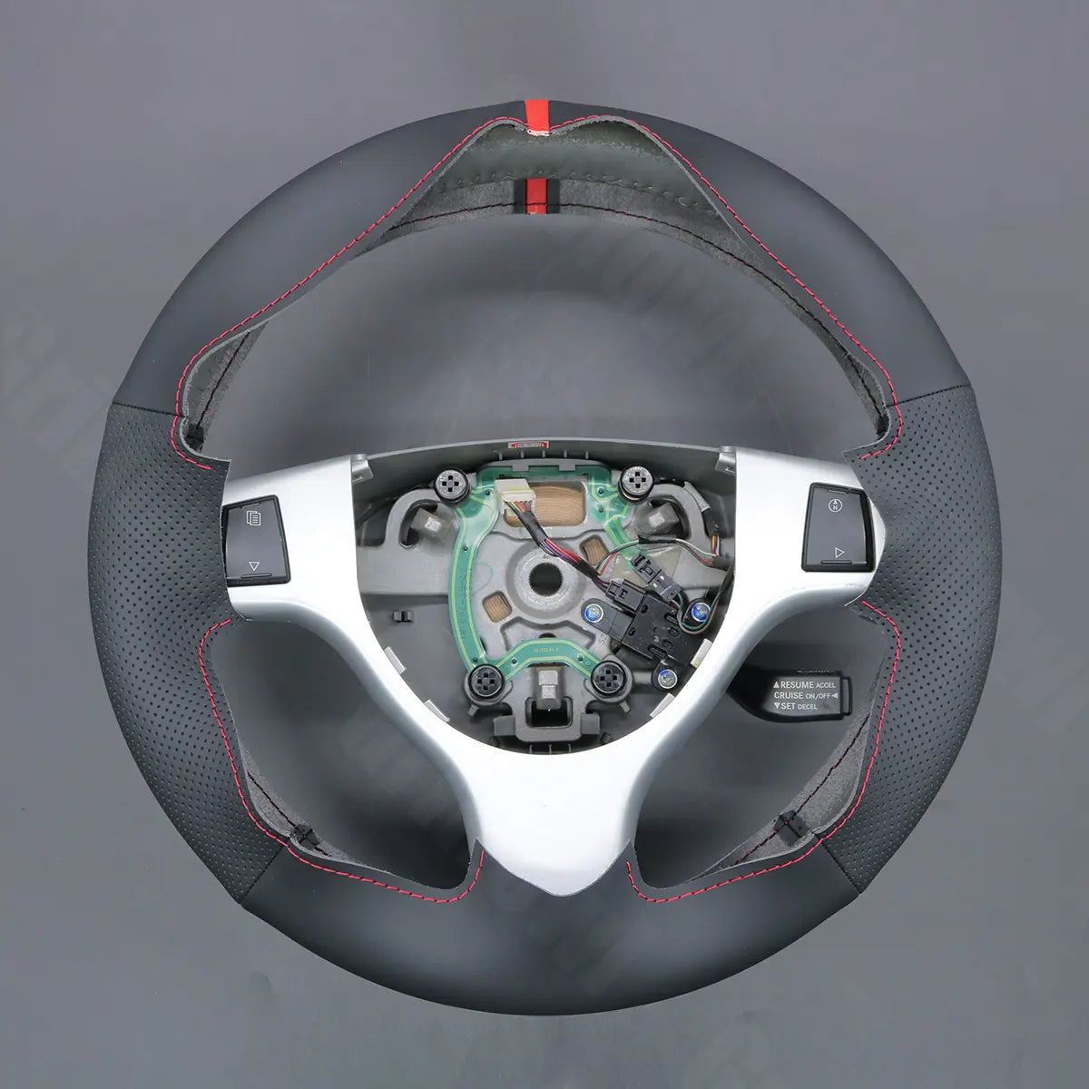 Griffowl Steering Wheel Cover for Bespoke Hatchback Dodge Grand Caravan 2008-2010. For refined interior upgrades using our wrap and stitch kit.
