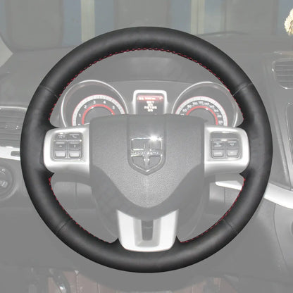 Griffowl Steering Wheel Cover for Bespoke Hatchback Dodge Grand Caravan 2011-2020. For refined interior upgrades using our wrap and stitch kit.
